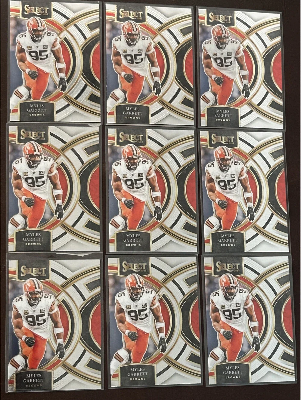 Myles Garrett Browns 2023 Panini Select Football Collection 9 NFL NM Lot.